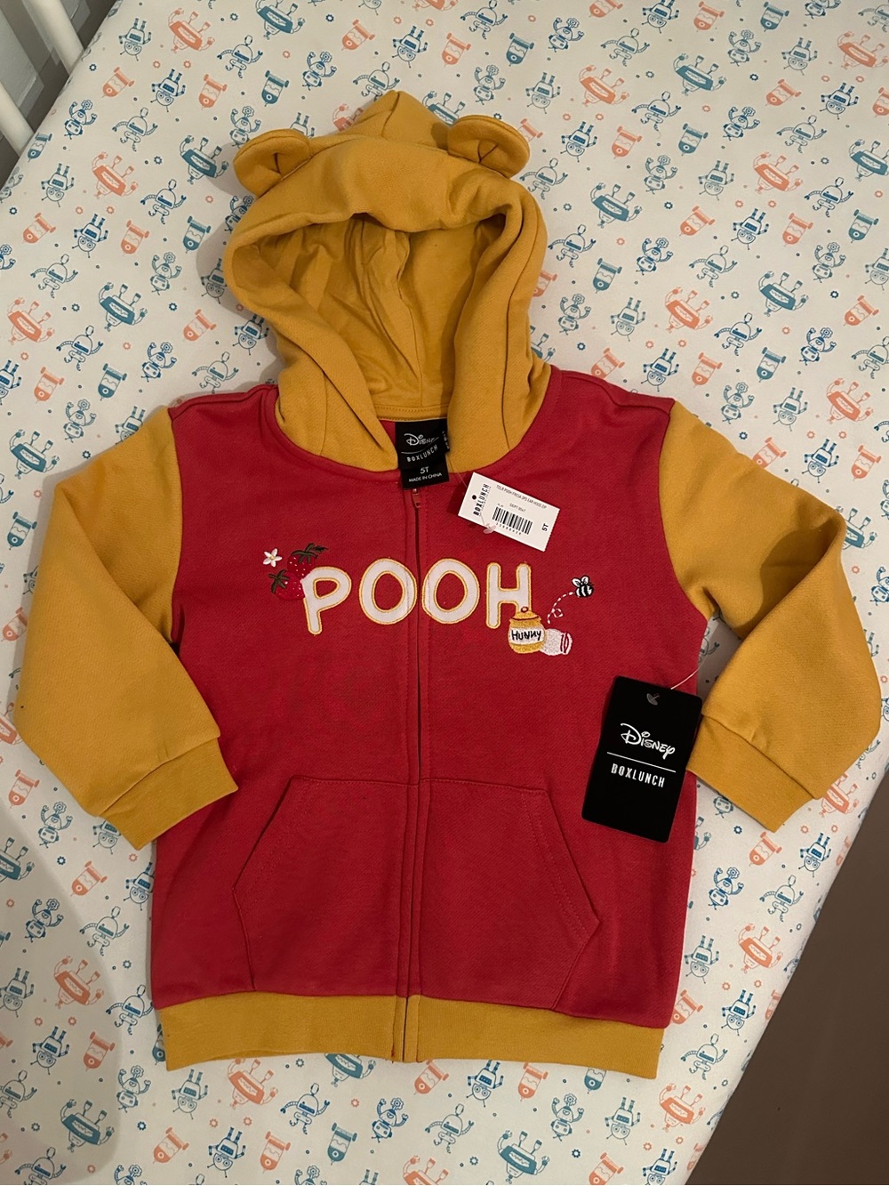 Boxlunch Disney Winnie the Pooh Hooded Zip Sweatshirt for Kids